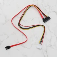 Factory Profession Produce SATA Power Cable 50cm Sata 7+15p Male to Female Extension Cable