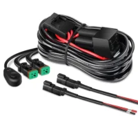 16AWG DT Connector Wiring Harness Kit Power Relay Blade Fuse PVC Insulated for Off-Road LED Light for Electronic Applications