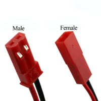 Custom SYP-02T-1 2.54 2pin 150mm Female Male Plug Silicone Rubber Servo Cable Red 2.54mm 2P JST RCY SYP Connector Wire Cabel Harness
