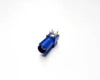 Hot Sale Fakra Connector Single Radio Male Bent Pin  C Blue /5005 Male PCB Mount Right Angle RF Coaxial Connector for Automotive