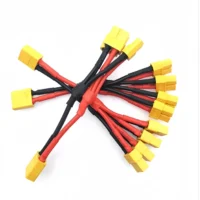 Oem Cable Xt30 Xt60 Xt90 Parallel Battery Dual Cable Extension Y Splitter 14awg Silicone Wire For Rc Battery Motor