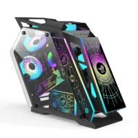 Factory Wholesale Cool Appearance MATX Tempered Glass RGB LED Light Board DIY Gaming Mid Tower PC Case
