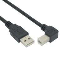 OEM/ODM High-Speed USB 2.0 B 90 Degree Adapter Cable a Male B Male for Computer/Tablet-for Printer/Scanner