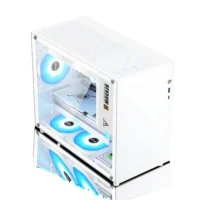 2025 Factory Wholesale High Quality White MATX Type-C Computer Case High Airflow Design PC Gaming Case-Customizable Logo