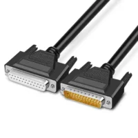 Good Quality Rs485 Rs232 Pl2303 Db9 Serial D-sub 15 Pin Female Flat Cable Connector Power Cables With Bare Wire End Cable