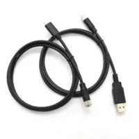 Custom QC3.0 9V USB a Male to M8 4Pin Female Field Dust Cover Cable Waterproof Industrial IP67 IP68 Sensor Actuator Cable 1M 2M